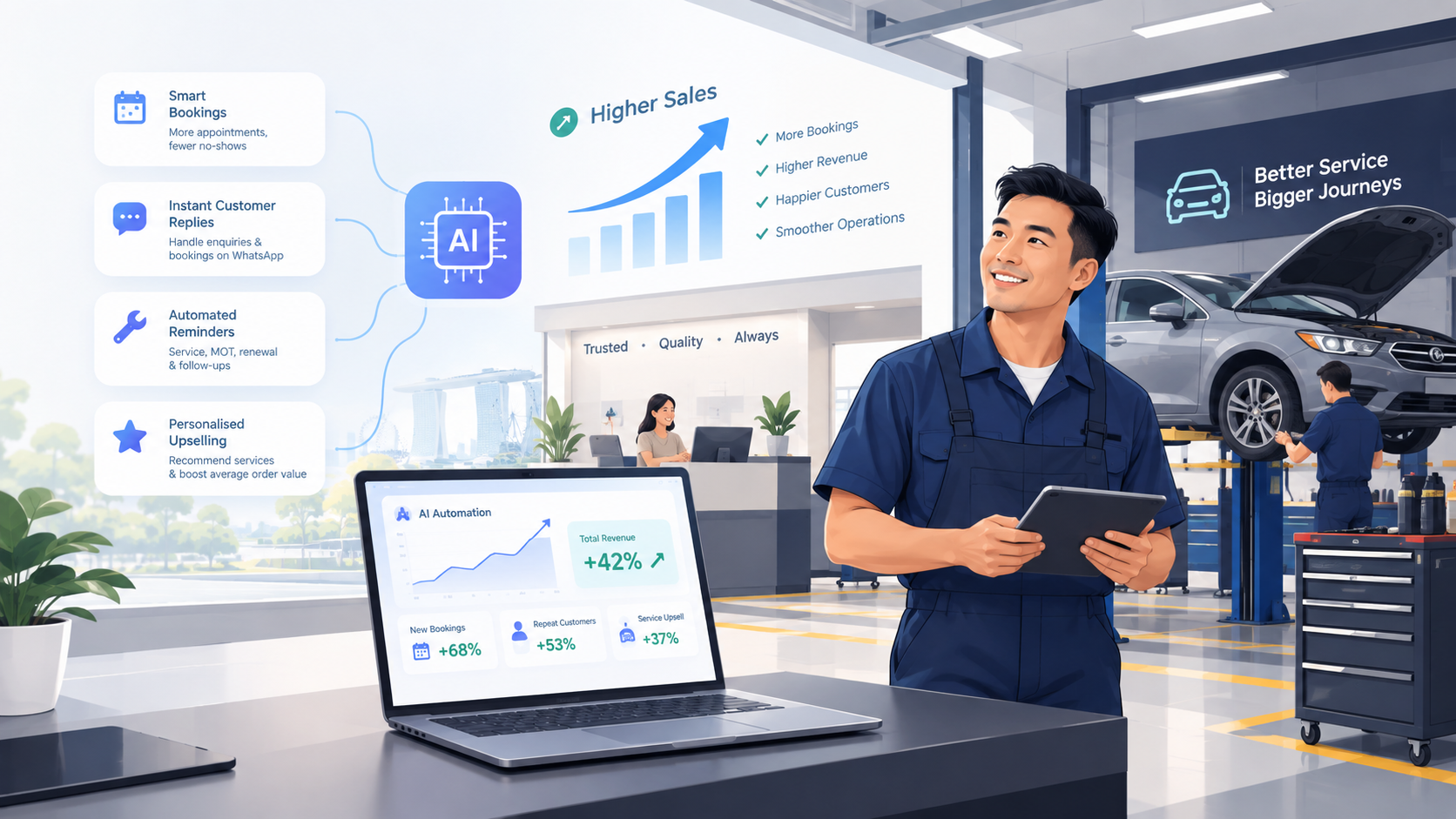 AI Automation for Auto Workshops in Singapore: The 2026 Playbook