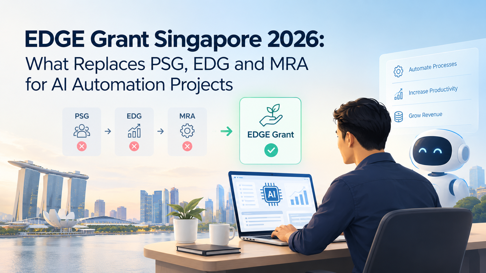 EDGE Grant Singapore 2026: What Replaces PSG, EDG and MRA for AI Automation Projects